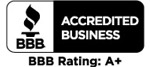 Better Business Bureau (BBB) Accredited Business with an A+ Rating.